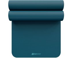 Hop-Sport NBR – Fitnessmat Gymnastiekmat – Zeekleur – 190 cm – 1,5 cm Dik – Extra Dik