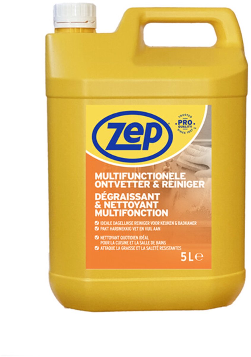 Zep Multifunctionele Ontvetter & Reiniger - 2 x 5 liter - Voordeelverpakking