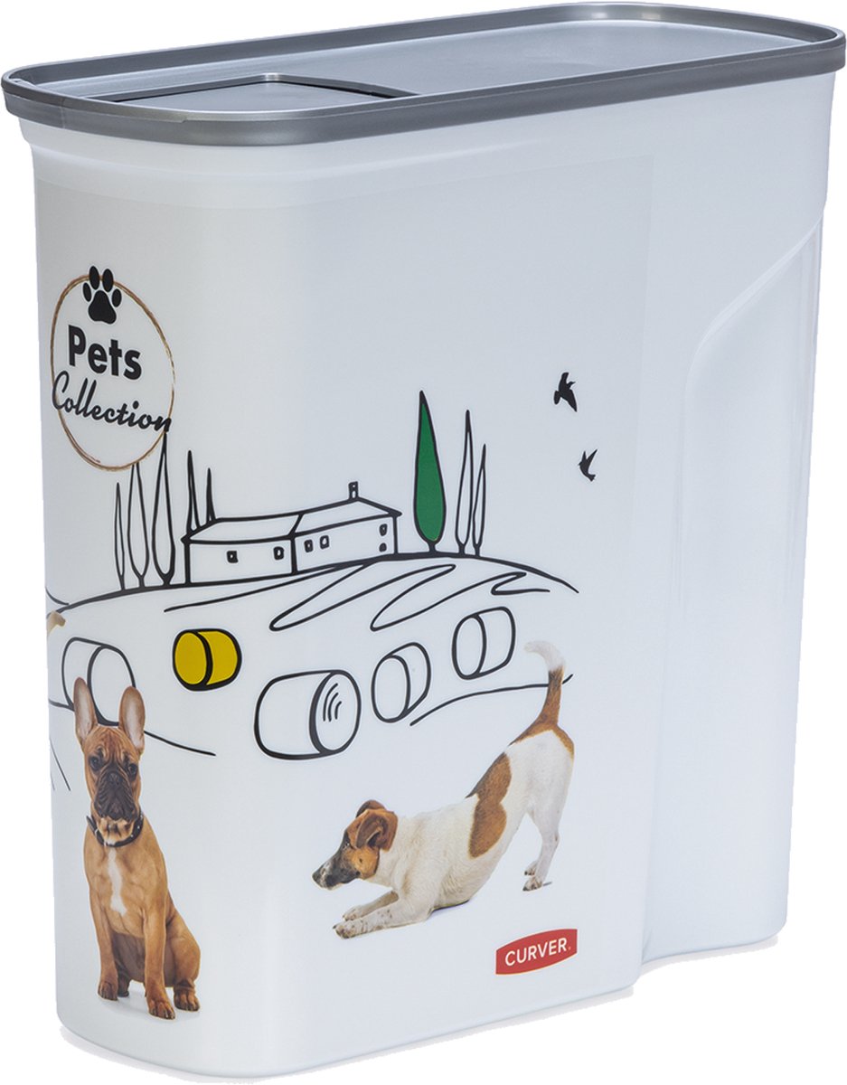 Curver Pets Collection - Voedselcontainer Hond - Wit - 35L
