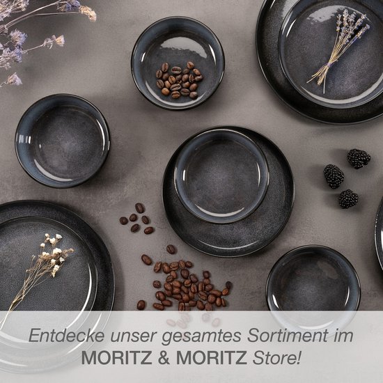 Moritz & Organic Mueslikommen, 6 Delige Set, Grijs, Aardewerk Kommen In Modern Design Ca 500 Ml Inhoud Uniek Kleurverloop Robuust En Vaatwasmachinebestendig 2334459401