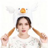 Vliegende Gans Hoed - Piepend - Vleugels Omhoog - Muts - Eend - Bewegend