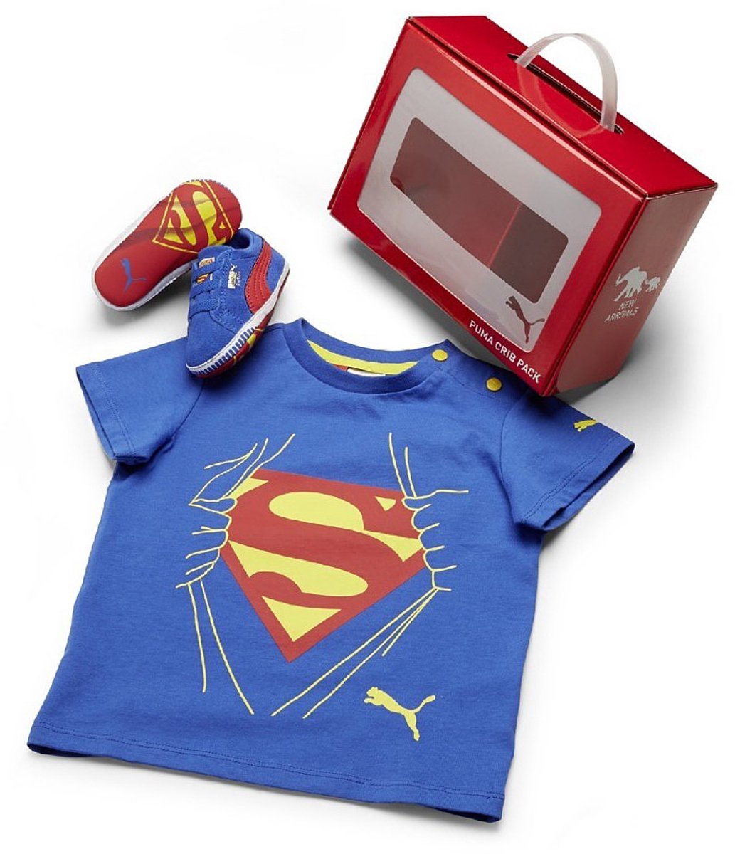 Puma Crib Pack Suede Superman 0-3 maanden. 0-3 měs. Blauw