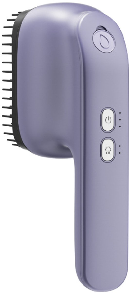 Hoofdmassagekam, draagbaar, 3-traps vibratie, paars, Tybe-c interface