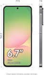 Dimensions d'un smartphone Samsung gris : 162,2 mm de hauteur, 77,5 mm de largeur et 7,4 mm d'épaisseur.