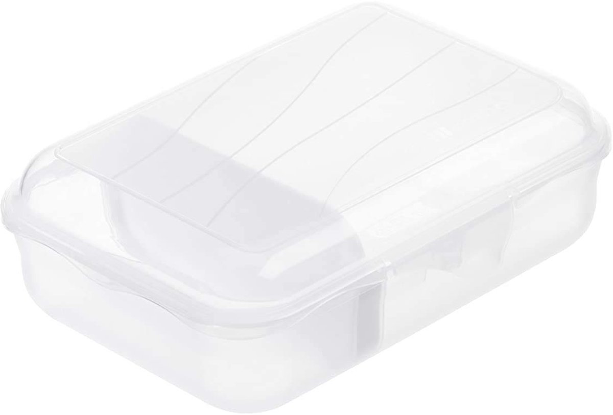 IMPERATORIS® Broodtrommel - Brooddoos - Brood Bewaardoos - Perfect voor Scholen Jongens en Meisjes - 1 Stuk - Wit