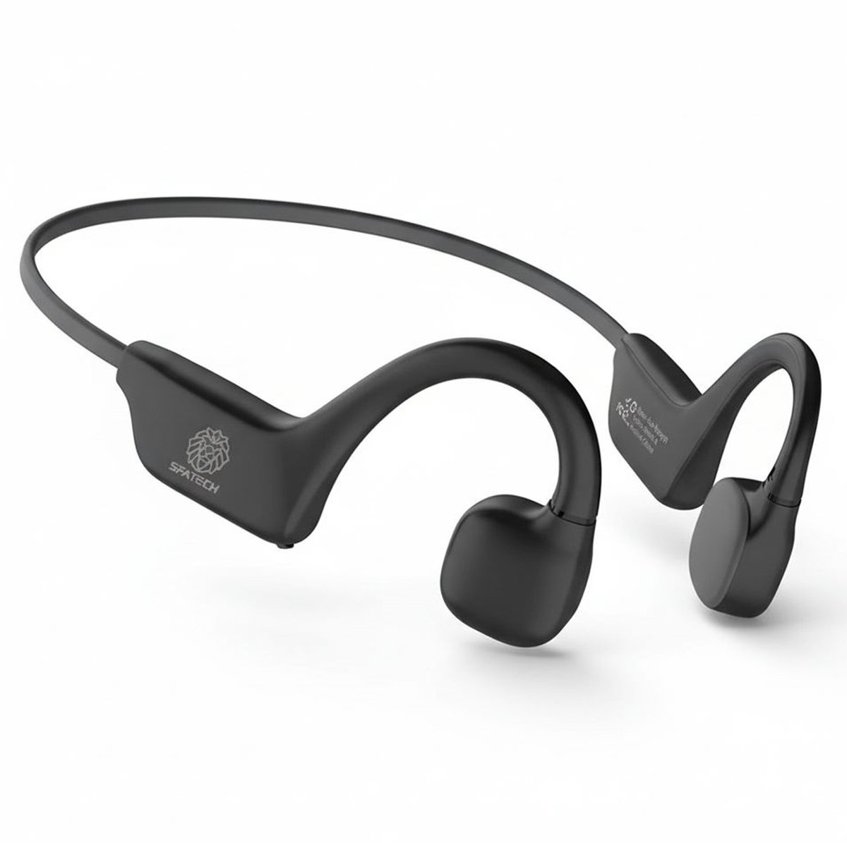 SFATECH Bone Conduction Headphone – Open-Ear Sport Oortjes – Sport Hoofdtelefoon – Bluetooth Koptelefoon – Waterbestendig – Hardlopen & Fitness – Zwart
