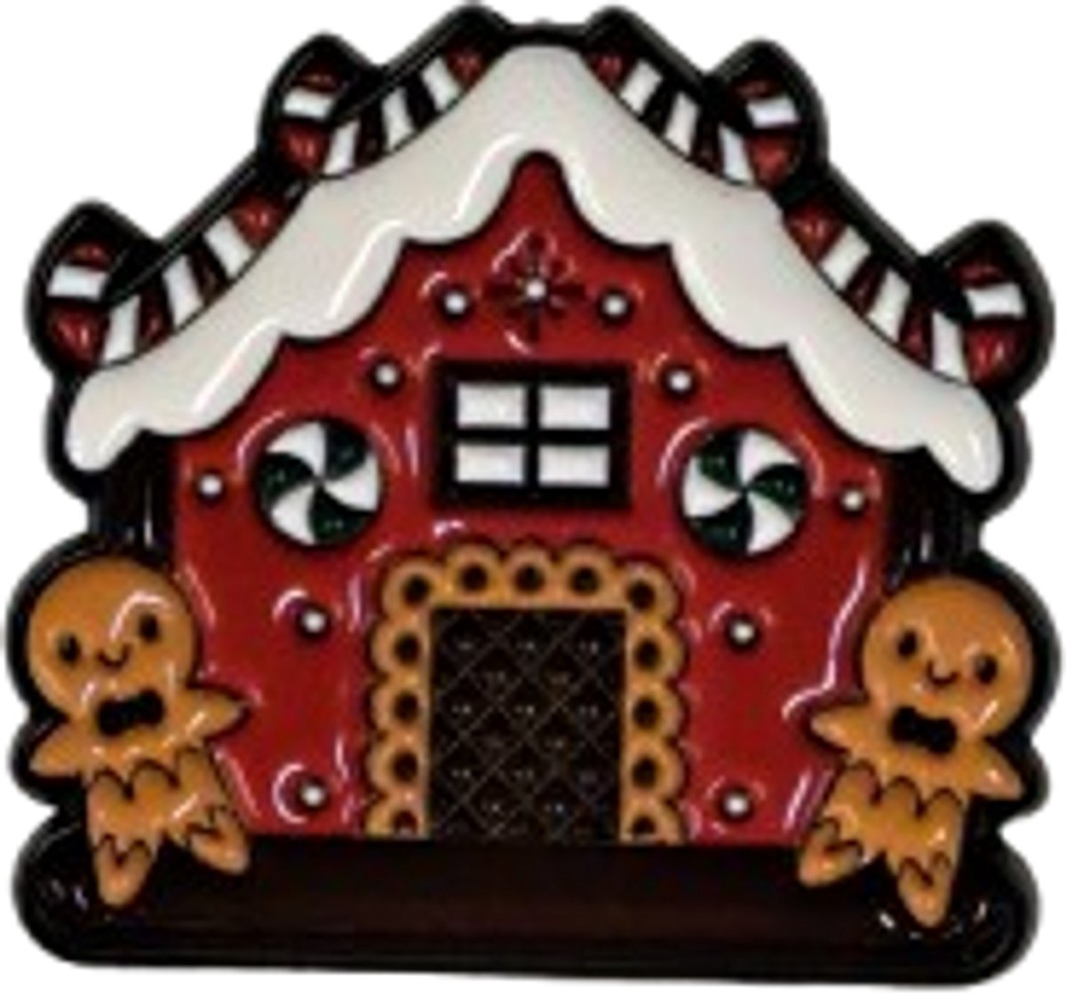 Pin Broche - Peperkoekhuis - Kledingspeld - kerstmis - Speldje voor rugzak of kleding - Kleine cadeautjes - enamel pin - Grappige badge - 1 stuk