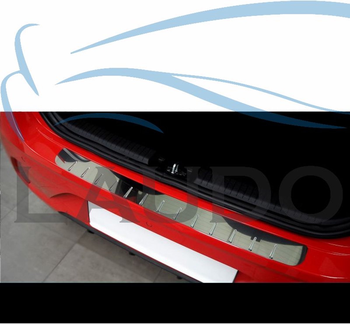 Bumperbeschermer RVS profiel bmw M5 (E60) model 2006-2010, pasvorm protector