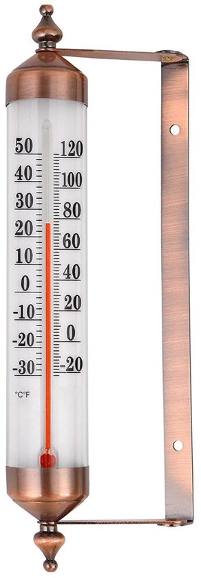 Decoratieve buitenthermometer, unieke zonnevorm, waterdichte wandthermometer, terrasthermometer voor huisdecoratie, geen batterijen nodig