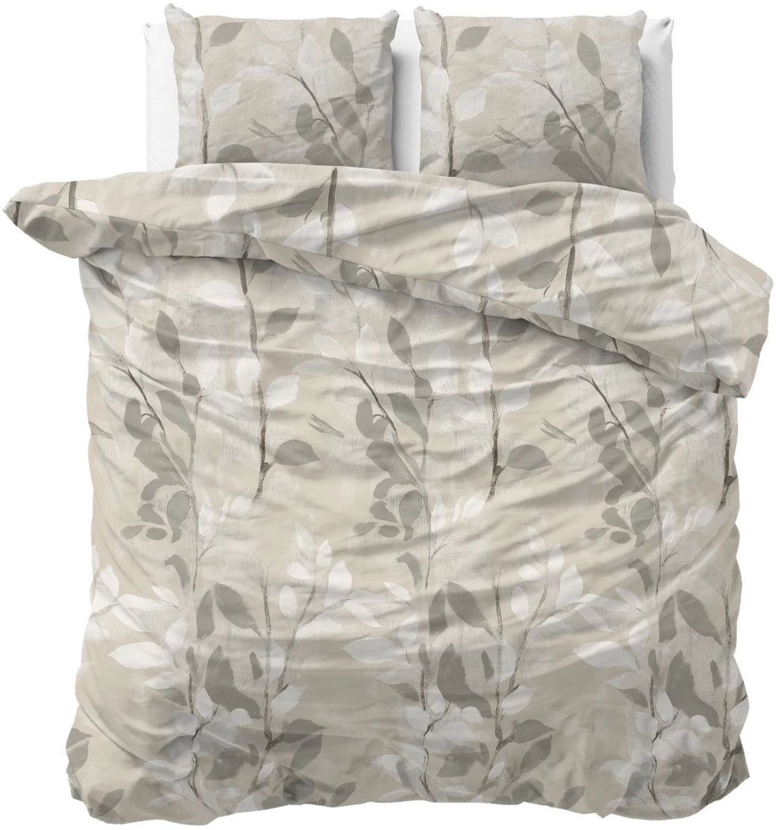 Sleeptime Essence Flanel Dekbedovertrek Zand - 240x200/220 cm