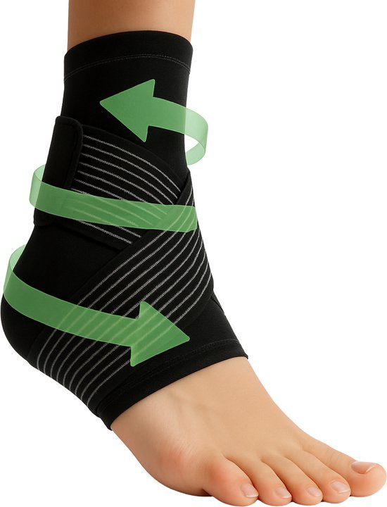 VeryGoods™ Enkelbrace - Enkelbandage - Enkelband - Links / Rechts - Enkel Brace - Enkelbandage - Hielspoor - Enkelsteun - Voetbrace - One Size Fits All - Geschikt voor Dames & Heren