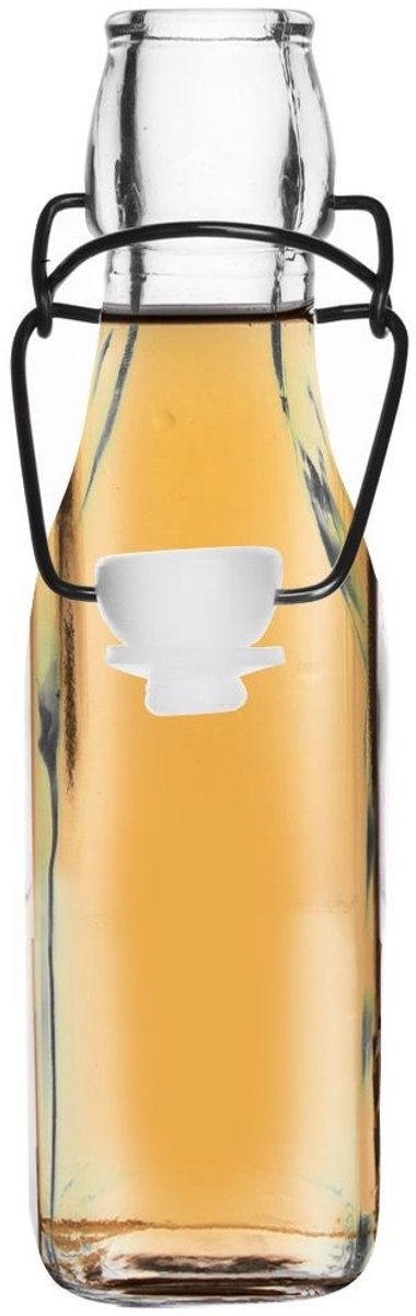 Orion Decoratieve Fles - 290 ml - Glas - Retro Stijl Transparant