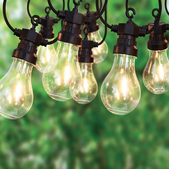 PartyLight LED éclairage de fête - 20 lumières - 12,5 m de long - Lumière blanche