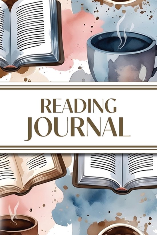 Reading Journal (Watercolor Coffee & Books) - cover