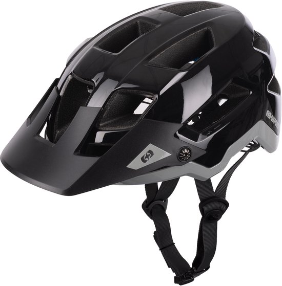 Fietshelm Oxford Altius L/XL 58-62 cm Glanzend zwart E-bike Fatbike helm CE EN1078 veilig verstelbaar