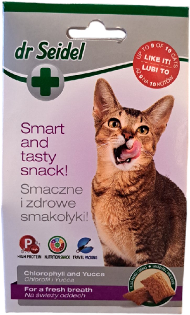 Dr Seidel snacks voor katten - voor een frisse adem