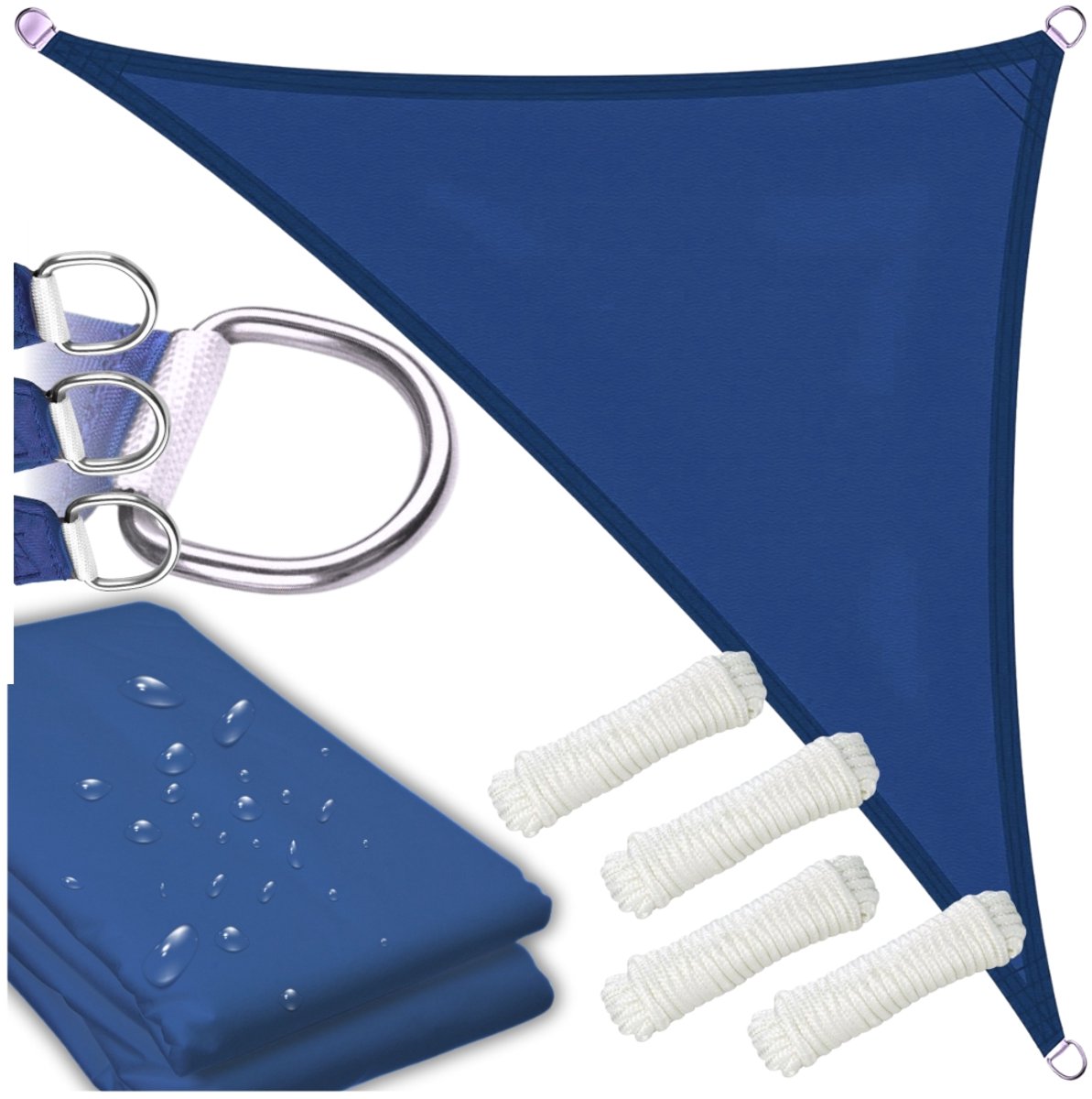 GoGarden - Zonnescherm - Waterdicht - 7x5x5m - Donkerblauw