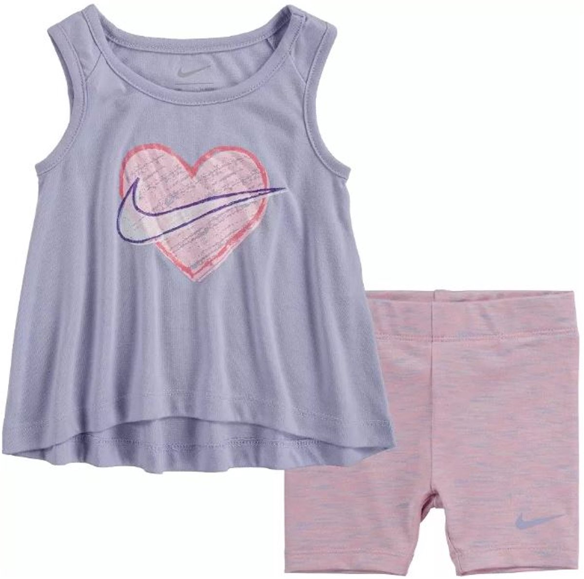 Nike Bici Tank & Space Dye Kinderset 116 Wit