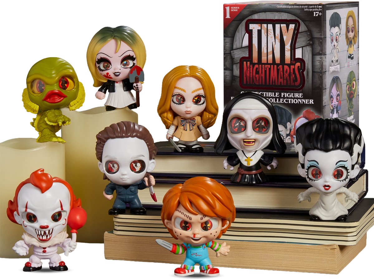 Tiny Nightmares Horror Figuur Bind box – Verzamelfiguur – 8 cm