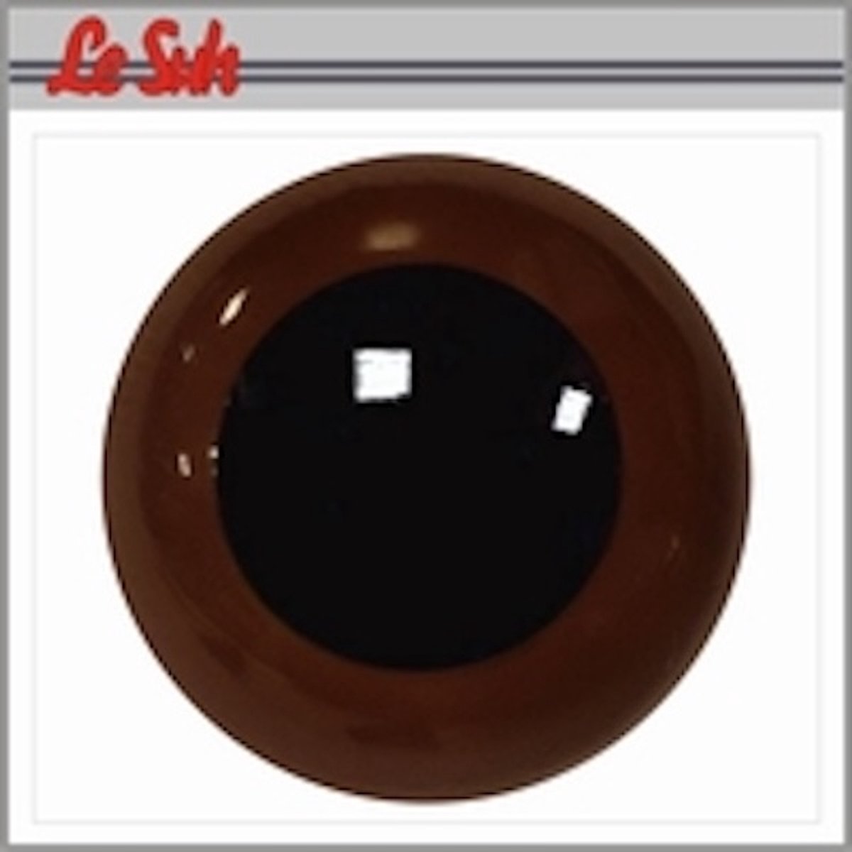 Veiligheidsogen Bruin 6mm per paar