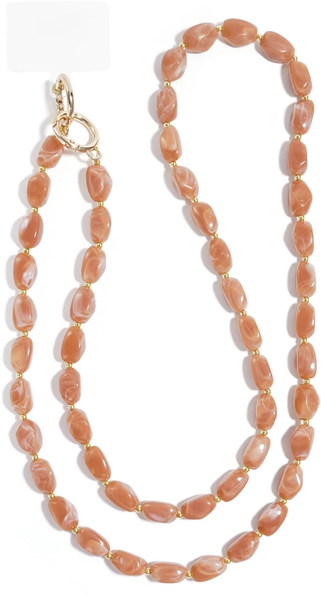 Telefoonketting kralen casual acryl dagelijkse accessoires roze - Valentijn cadeau