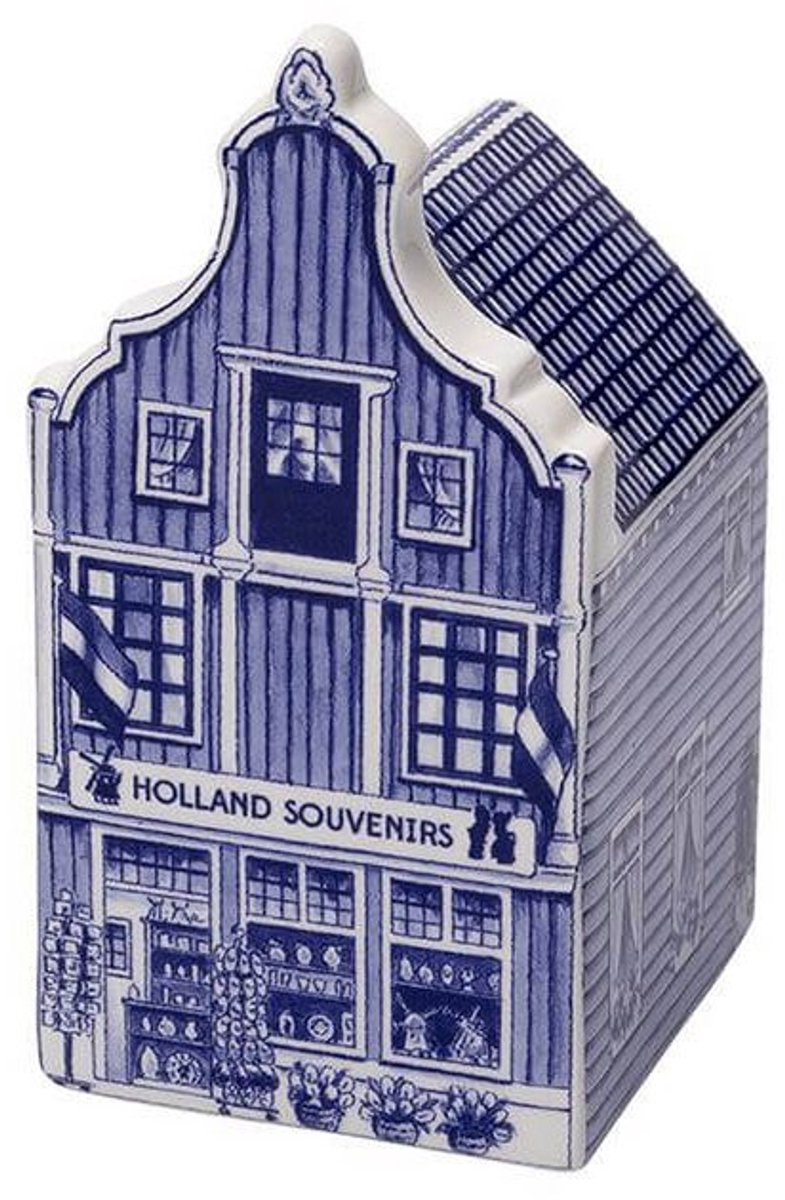 Huis - Souvenirs - Blauw - Keramiek - 14 cm