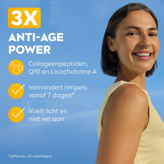 NIVEA SUN UV Face Anti-Age Q10 SPF50 - Zonnebrand Gezicht - Anti Rimpel Zonnebrandcrème - Anti-Age - 40ml