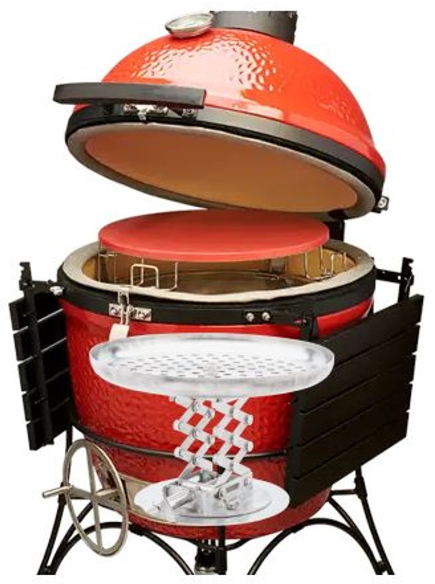 Sizzle Lift 18" Hoogteverstelbare Kolenmand voor Kamado