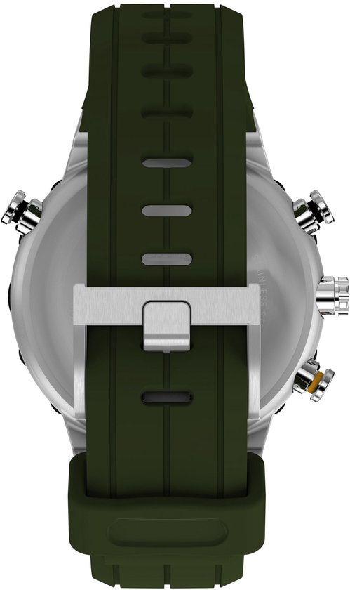 Timex Expedition® Tide-Temp-Compass Quartz Analogue Montre Verte Boîtier : 100% Acier Inoxydable | Bracelet 100% Siliconen 45 mm TW2Y14400AJ