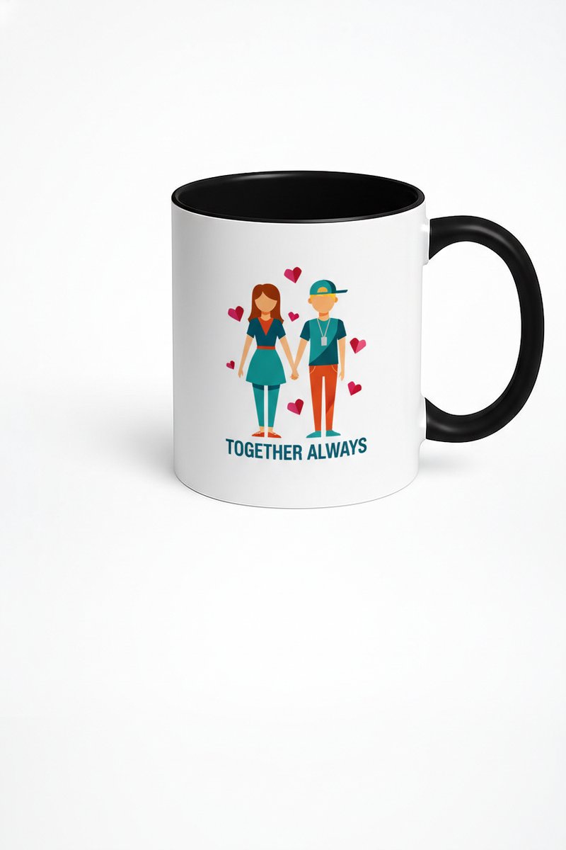 Koppel Mok 'Together Always' - Liefdevolle Beker voor Partners