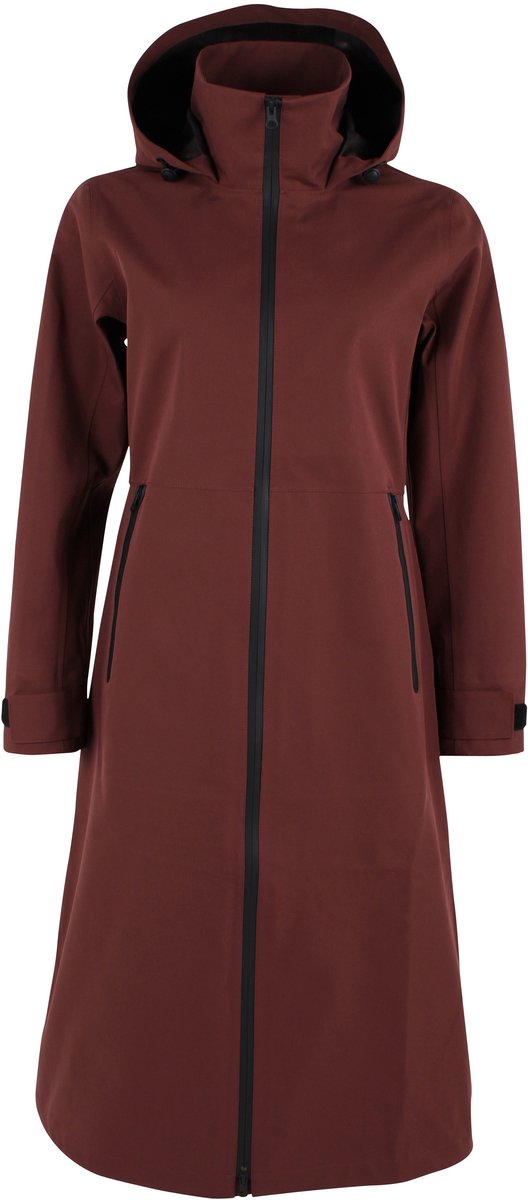 Merlot lange regenjas Danedogwalker van Danefae Rood