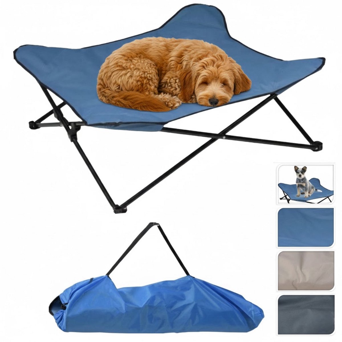 Dogs Collection Honden Ligbed Opvouwbaar - 80 x 80 x 30 cm