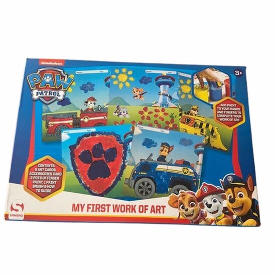 PAW Patrol Vingerverf - Verven - Blauw / Multicolor - Kunststof - Vanaf 3 jaar -...