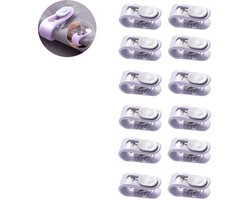 12 stuks Dekbedpinnen - Bed Sheet Holders - Quilt Clips - Dekbedovertrek Clips - Attachment Comforter - Quilt Fixing Clips - Om rommelige lakens te organiseren - Paars