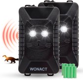 Wonact Marterverjager Auto 12V – 2 Stuks – Steenmarter Verjager Huis – Anti Marter - Muizenverjager - Auto, Huis, Tuin - 3 Stroomvoorzieningen (USB/AA Batterijen/DC-12V)