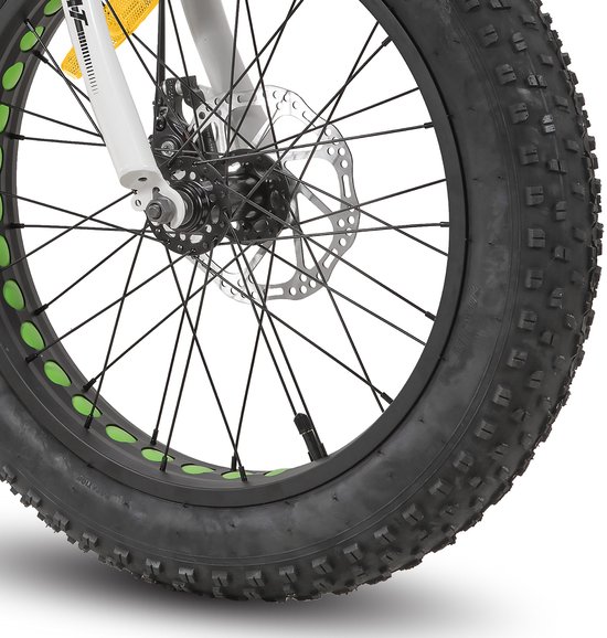 Hiland 20 Inch Kids Fatbike Mountainbike - Voor Jongens & Meisjes - Shimano 7 Versnellingen - Dubbele Schijfremmen - Vanaf 5 Jaar van Hiland — afbeelding 4