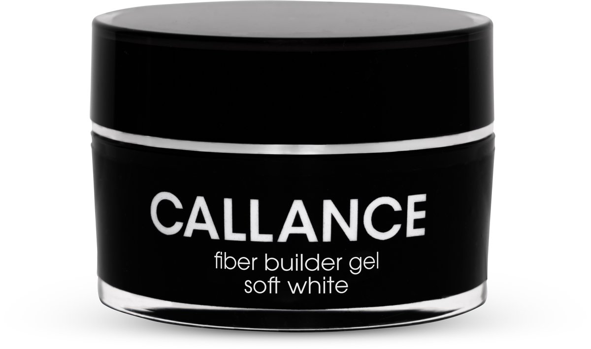 Callance Fiber Builder Gel - Soft White, UV Builder Gel, Buildergel 30ml - fibergel - fiber - gelnagels - gel - nagels - manicure - nagelverzorging - buildergel - soft white