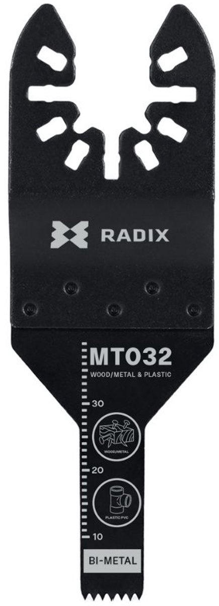 Radix - Multitool zaagblad - Bi-metaal - 18 tanden (1.4mm) - Gefreesd - 40x10mm