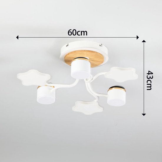 Luminaire de Plafond LED EpochGlo Chambre d'Enfant 60 cm - Design Ciel Étoilé - 24W 2160LM - Dimmable (3000K-6000K) - Télécommande, Veilleuse & Minuteur - Pour Garçons & Filles - Lampe de Chambre