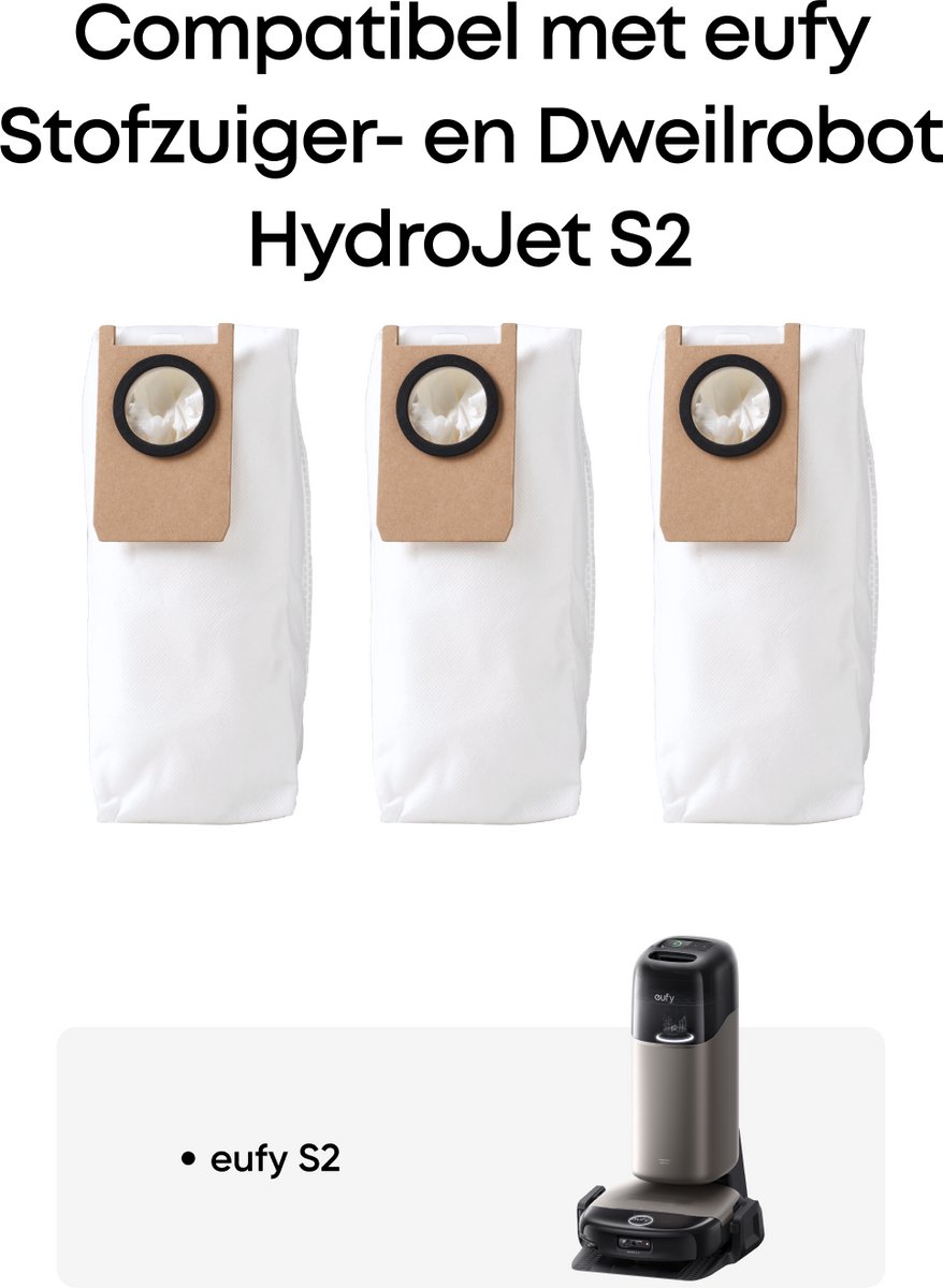 eufy Omni S2 - Dustbag - Stofzuigerzakken