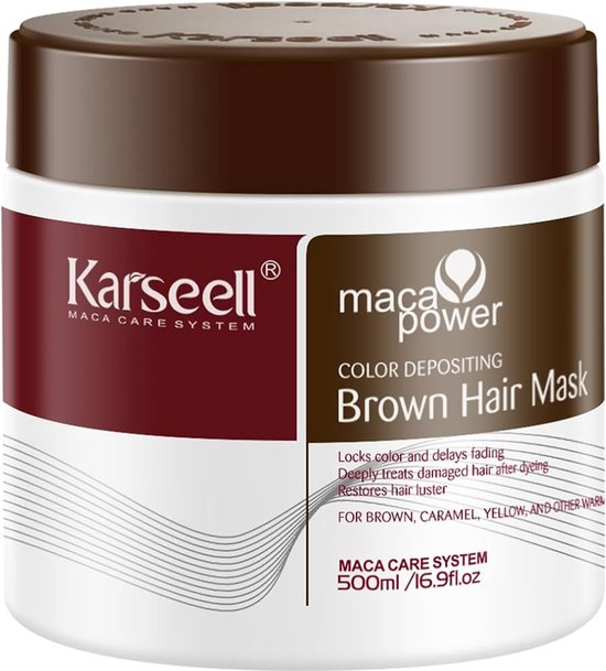 KARSEELL Bruin Kleurmasker voor Voeding en Opfrissing van Bruine Tinten 500 Tandcrème