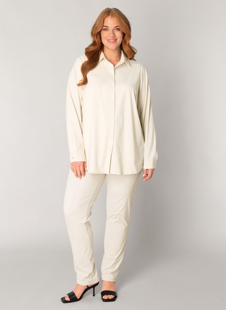 BASE LEVEL CURVY Lara Tops - Sand - maat 3(52)