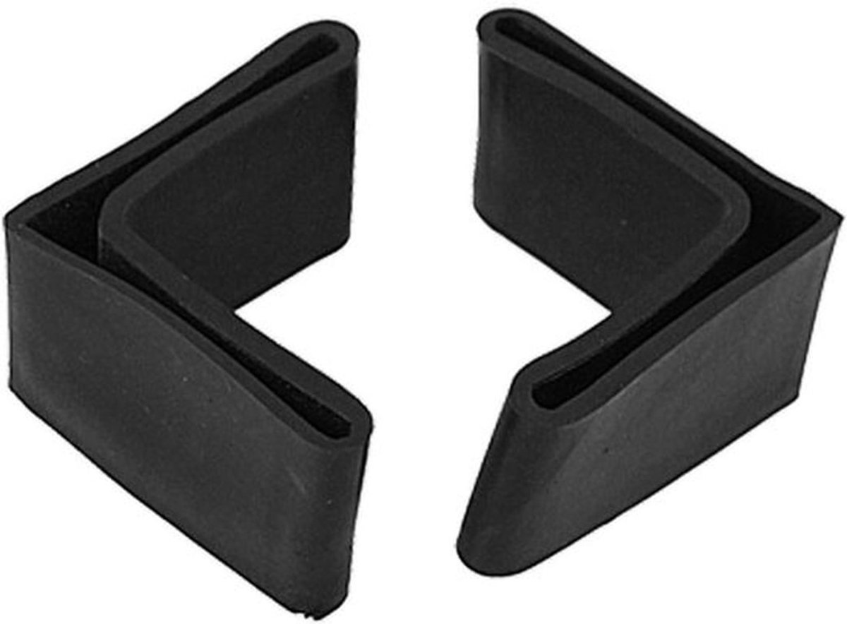 Set van 10 L-vormige Meubelhoek Beschermers van Rubber - 48mm x 48mm