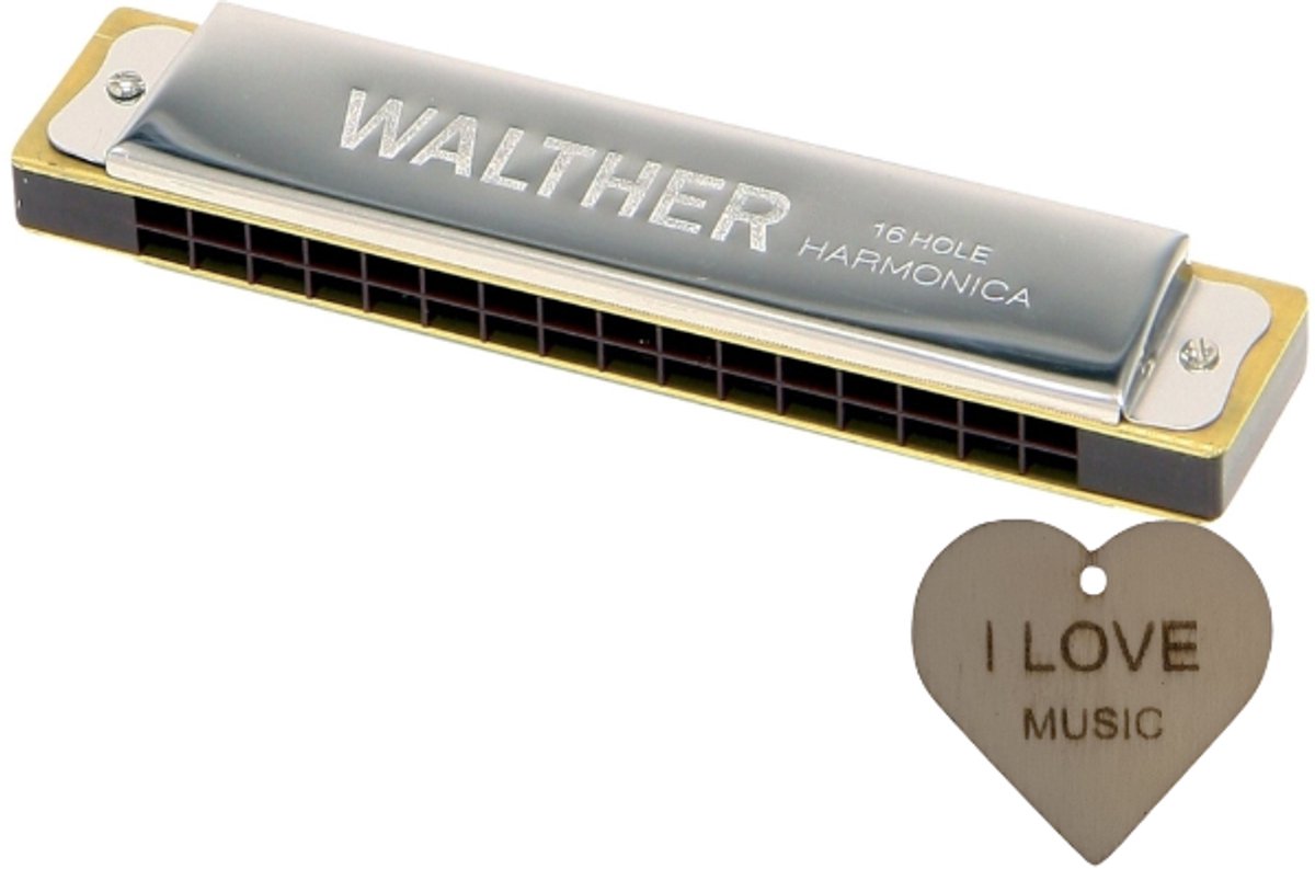 GEWA Tremolo mondharmonica C-majeur 32-stemmig met Specter sleutelhanger