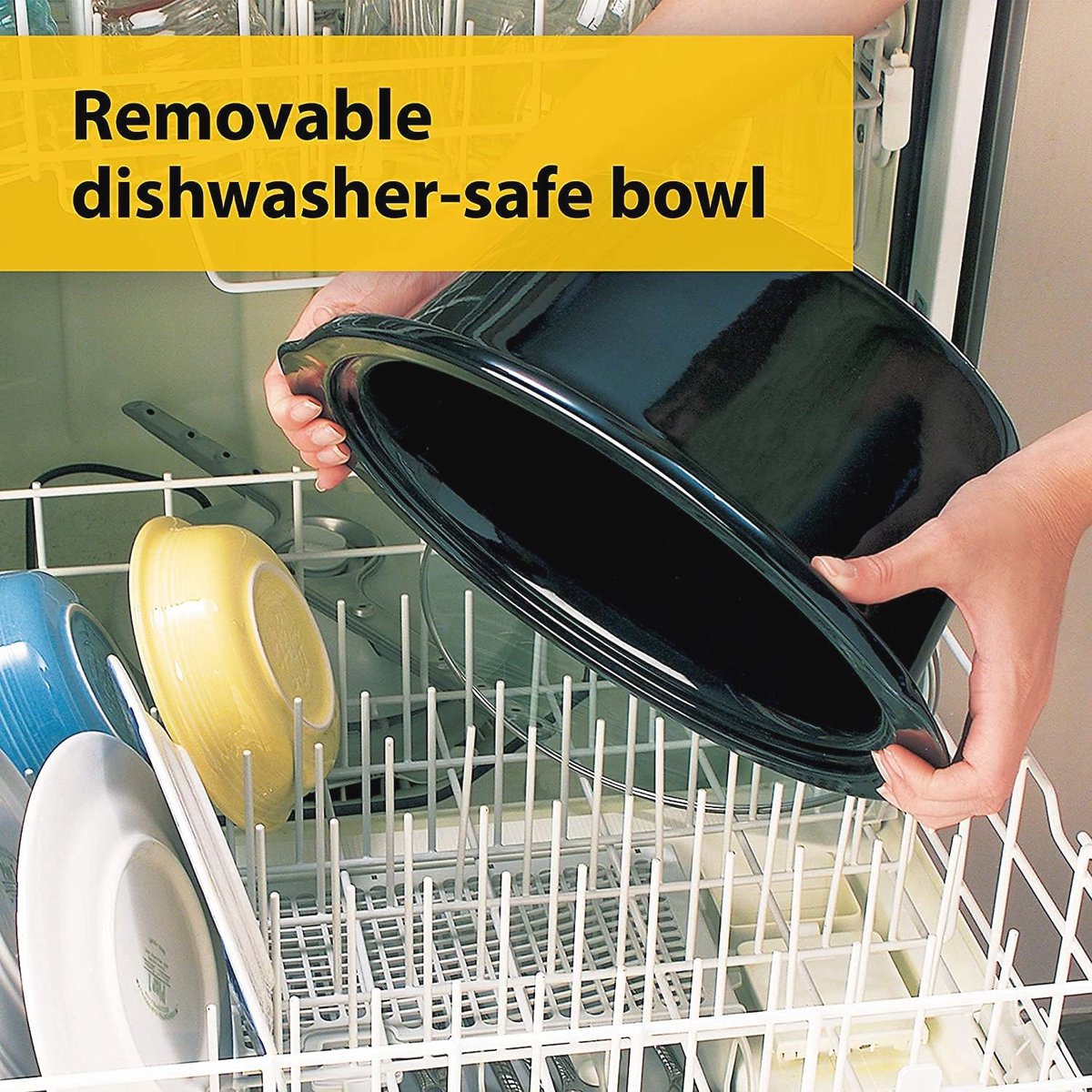 Slow Cooker met Verwijderbare Keramische Kom - 3.7 Liter - afbeelding 3