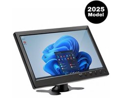 Milova Mini-monitor - 10.1 inch HD LCD-scherm - HDMI VGA AV USB BNC en DC 12V. invoer - Automonitor - Ondersteuning desktop - Secundair scherm