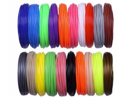 Nifkos - PLA Filament 1.75mm - 20 kleuren 200 meters - 3D Pen Filament - 3D Pen vullingen - 3D Pen navulling - 3D Filament