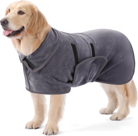 Droogjas voor honden - Absorberende huidvriendelijke hondenbadjas