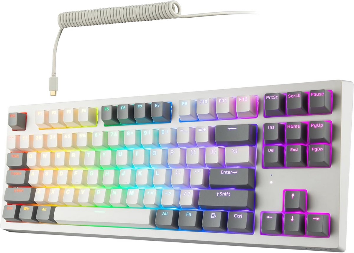 Draadloos mechanisch toetsenbord met RGB en 87 toetsen