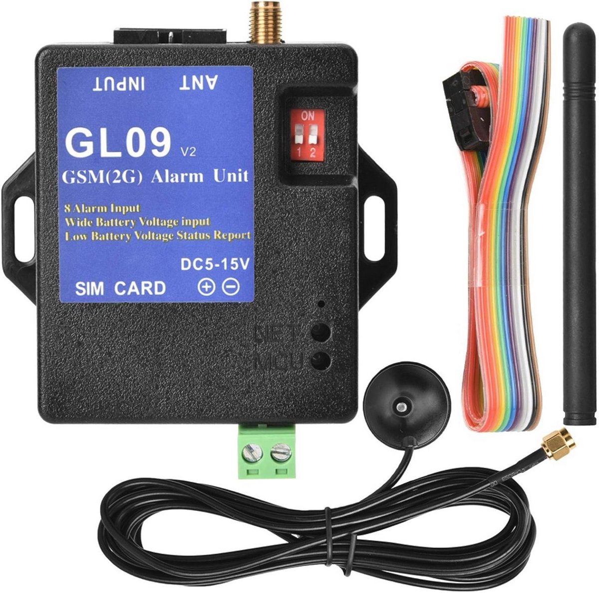 8-kanaals GSM alarmsysteem met app-besturing en batterijwerking